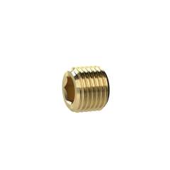 Riegler 135976.Locking screw, Hexagonal socket, without flange, M8x0.75, Brass