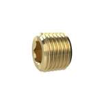 Riegler 136084.Locking screw, Hexagonal socket, without flange, R 2, Brass