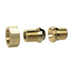 Riegler 136119.Rem. double threaded nipple, con. sealing, R 1 o., R 1 o. Brass
