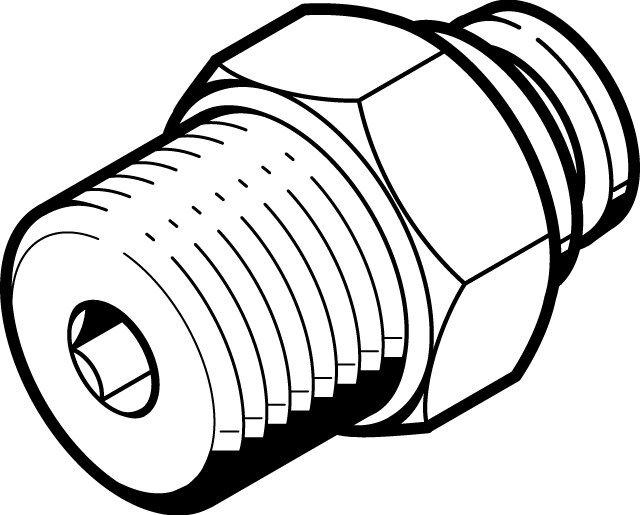 Steckverschraubung QB-10-32-UNF-5/32-U - Festo 533267