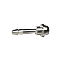 Riegler 136667.Hose sleeve, ball nipple, for hose I.D. 13, nickel-plated brass