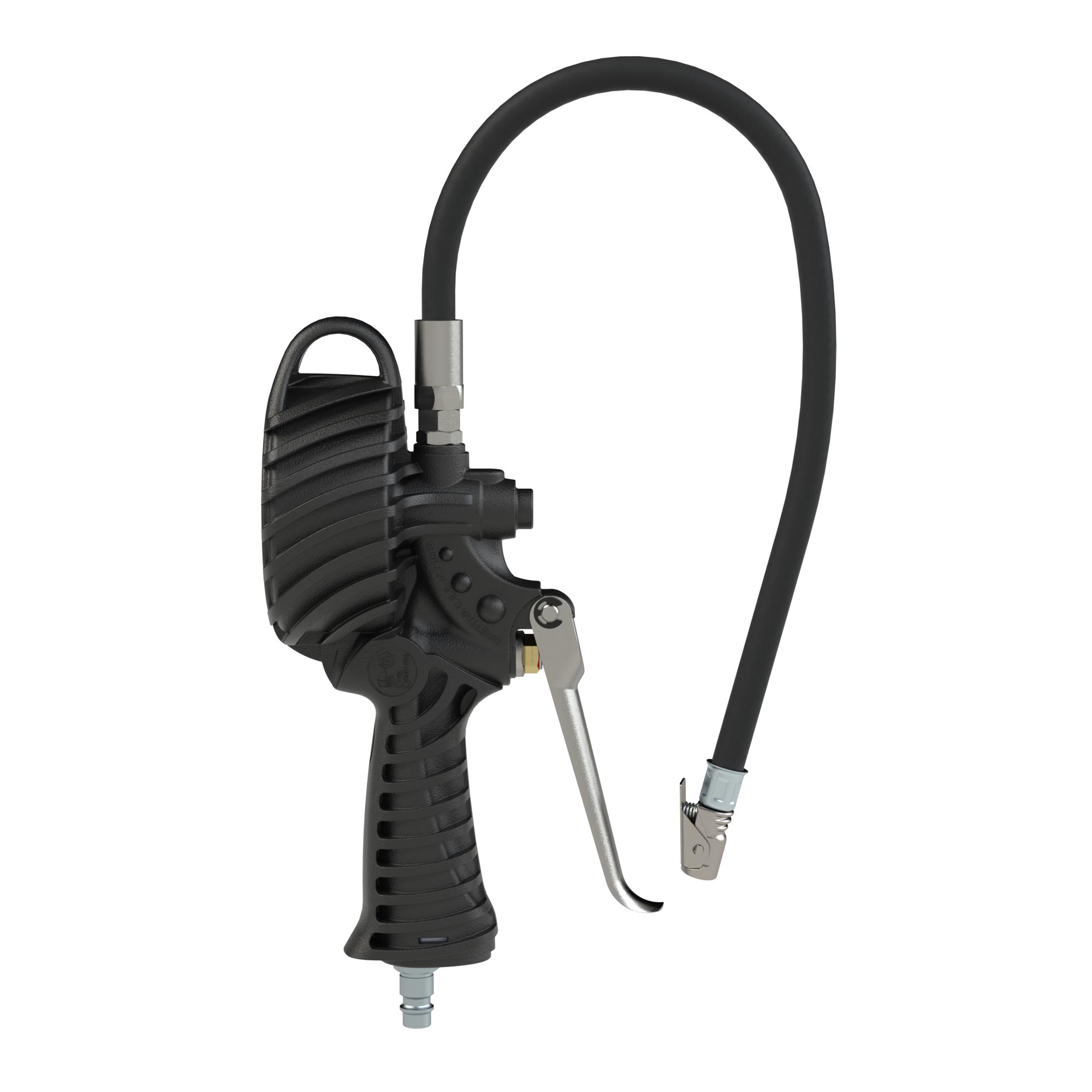 Manual tyre gauge, quick connector, Uncalibrated, 0-12 bar - Riegler 136800