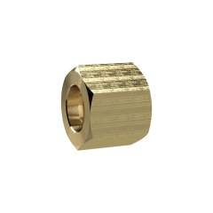 Riegler 136310.Hexagonal coupling nut, G 1, for sleeve size I.D. 19, Brass