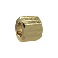 Riegler 137528.Hexagonal coupling nut, G 3/8, for sleeve size I.D. 4/6/9, Brass