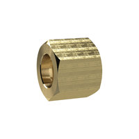 Riegler 137529.Hexagonal coupling nut, G 1/2, for sleeve size I.D. 6/9/10, Brass