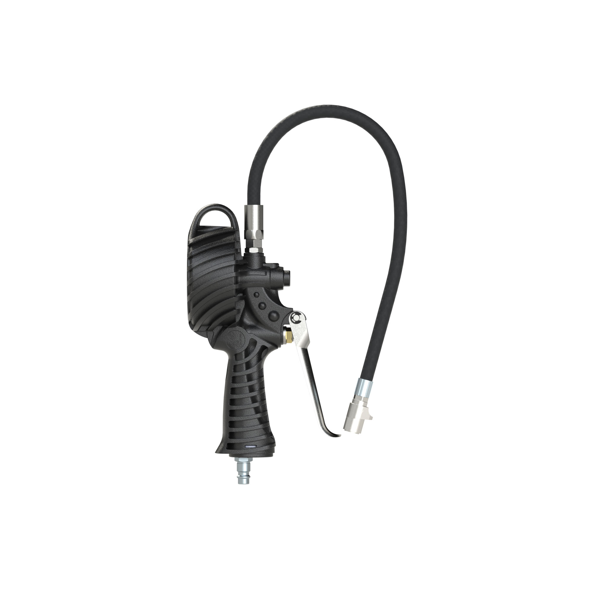 Stand. manual tyre gauge, QUIK-LOK connector, Ø80, cali., 0-12bar - Riegler 137581