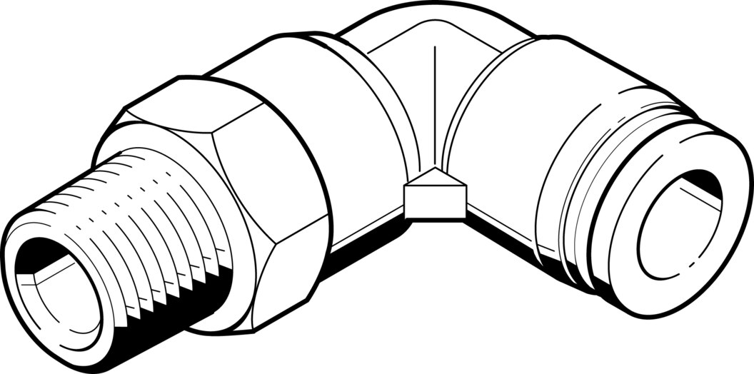 L-Steckverschraubung QBL-1/4-3/16-U-M - Festo 533237