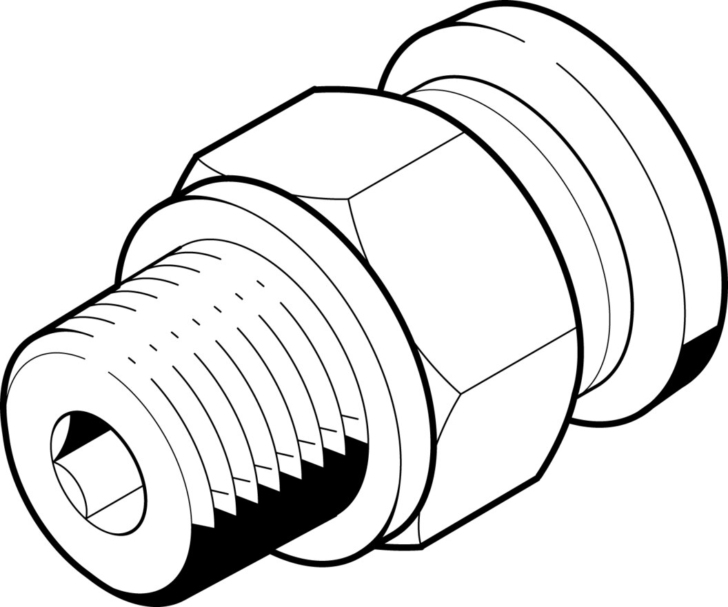 Push-in fitting QB-3/8-5/16-U-M - Festo 533223