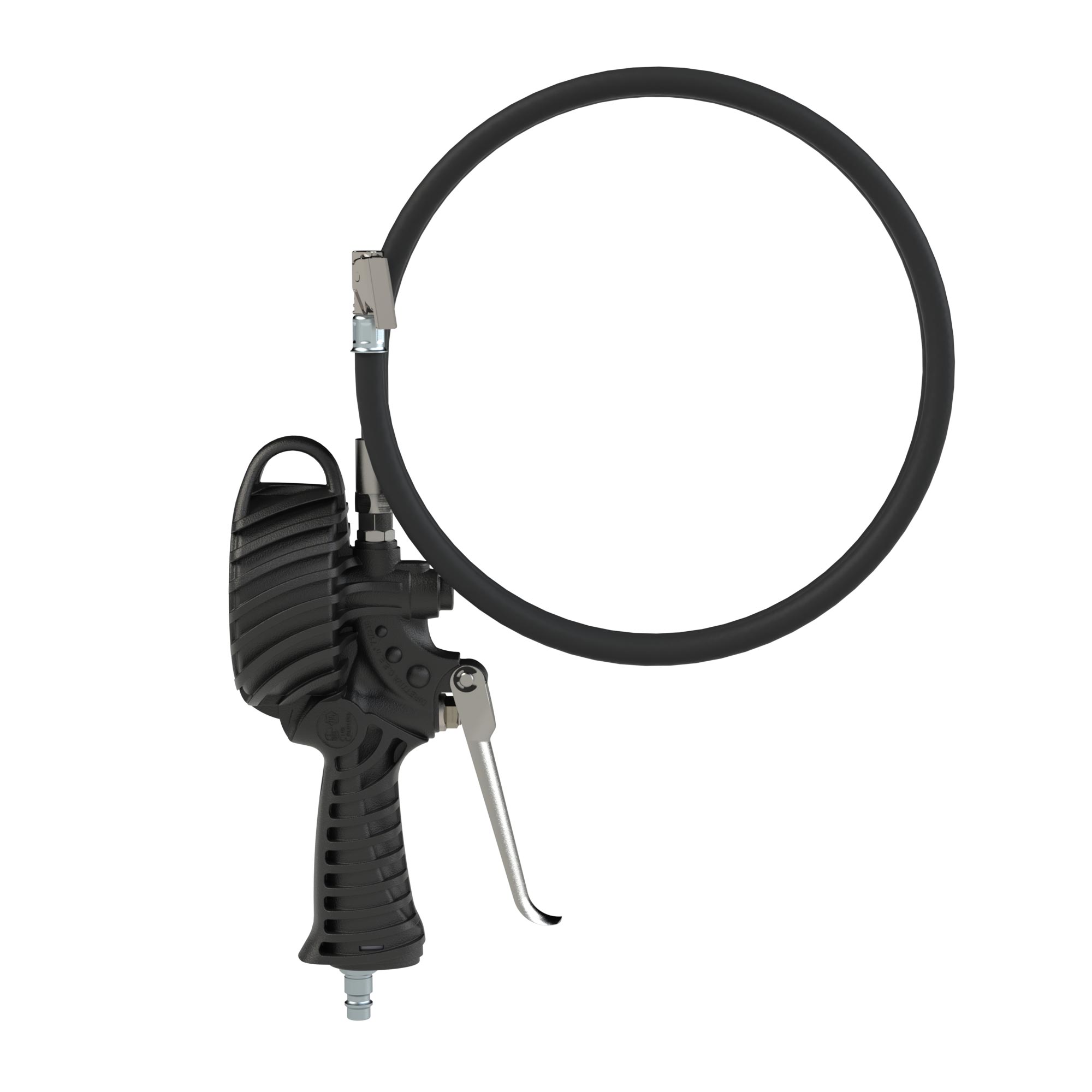 Stand. manual tyre gauge, quick connector, Ø80, Uncalib., 0-12bar - Riegler 137626