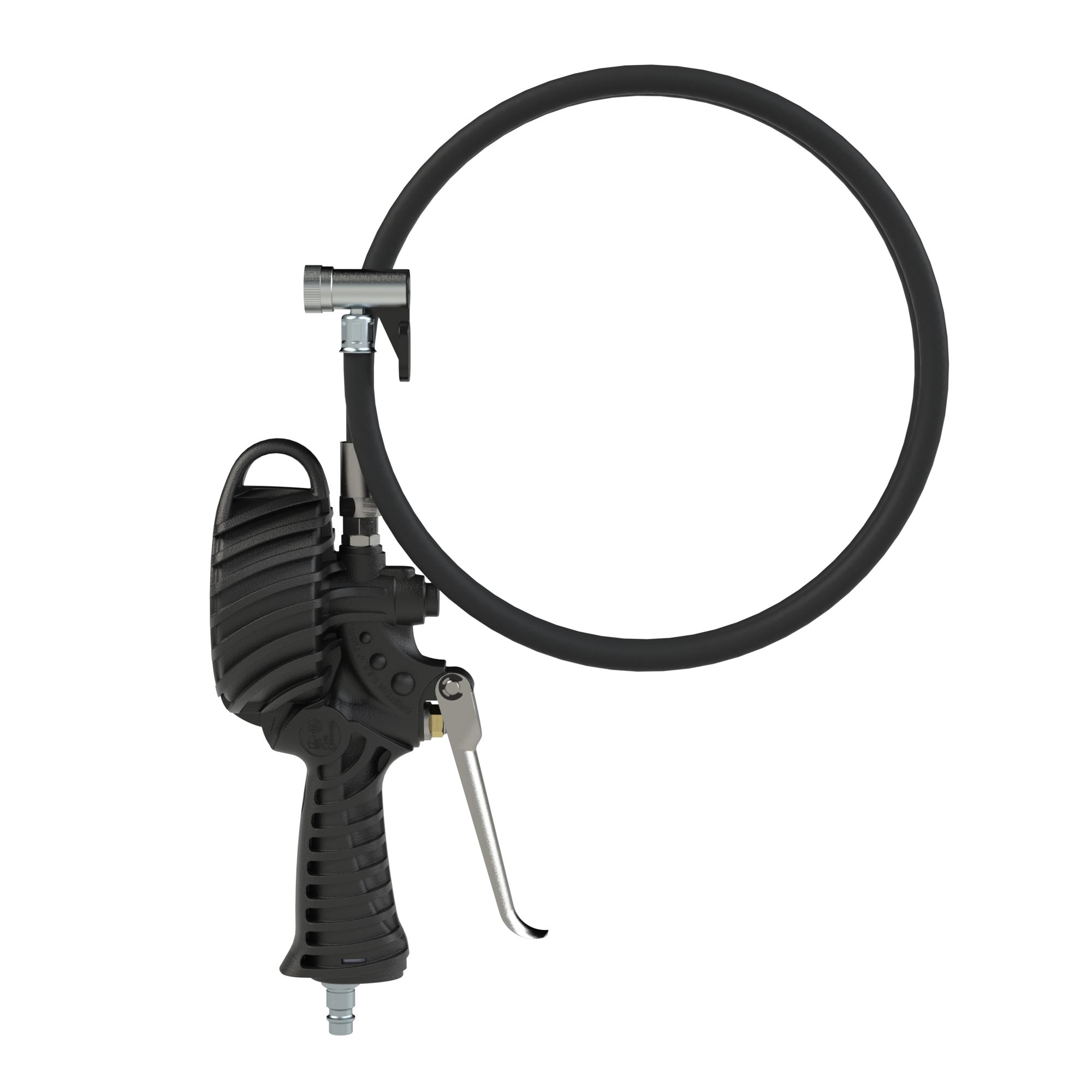 Stand. manual tyre gauge, tyre valve conn., Ø80, Uncali., 0-12bar - Riegler 137643