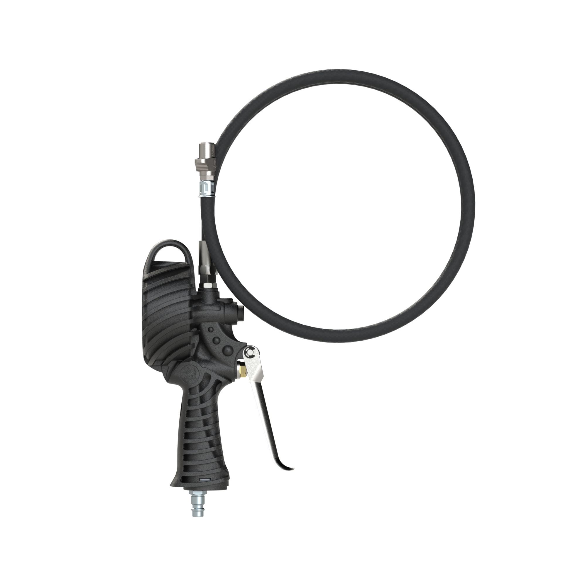 Stand. manual tyre gauge, QUIK-LOK conn., Ø 80, cali., 0 - 12 bar - Riegler 137647