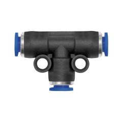 Riegler 148880. T-Steckverbindung »Blaue Serie« mini, red., Schlauch-Außen-Ø 4/3