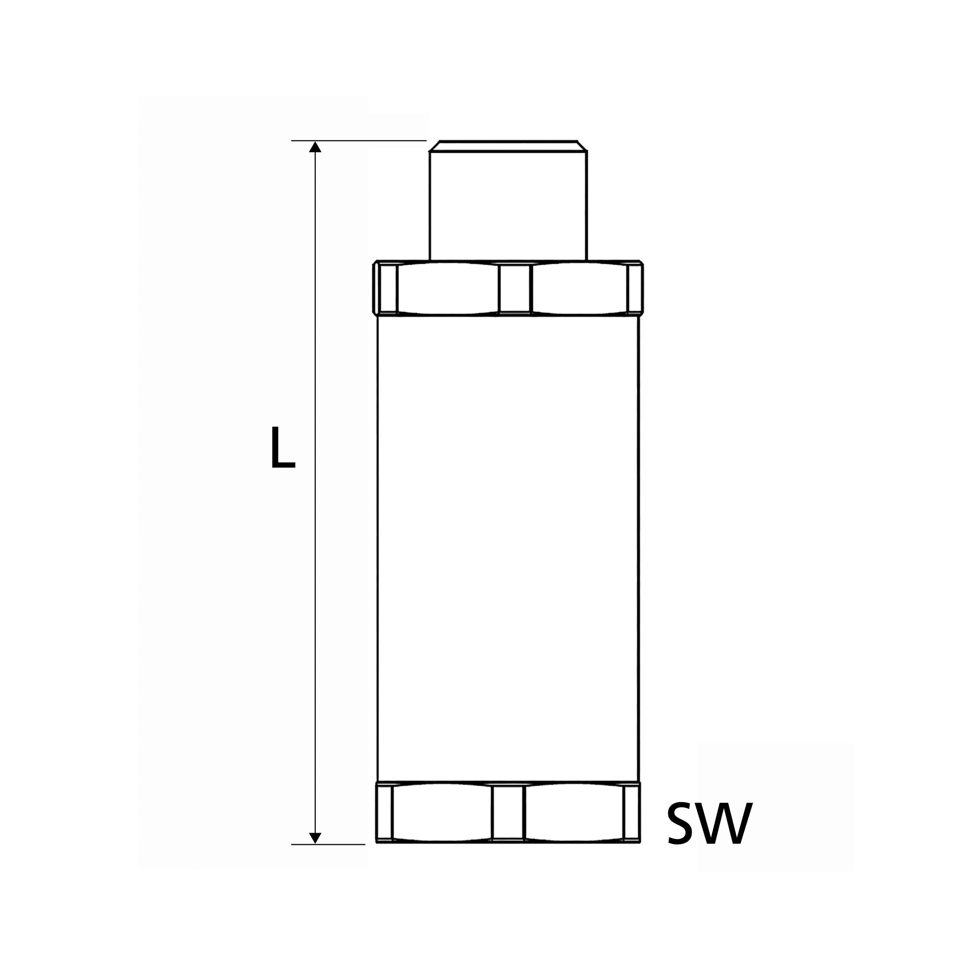 Schlauchbruchsicherung »Hose Guard«, Alu/Polyacetat, G 3/8 AG/IG - Riegler 139073
