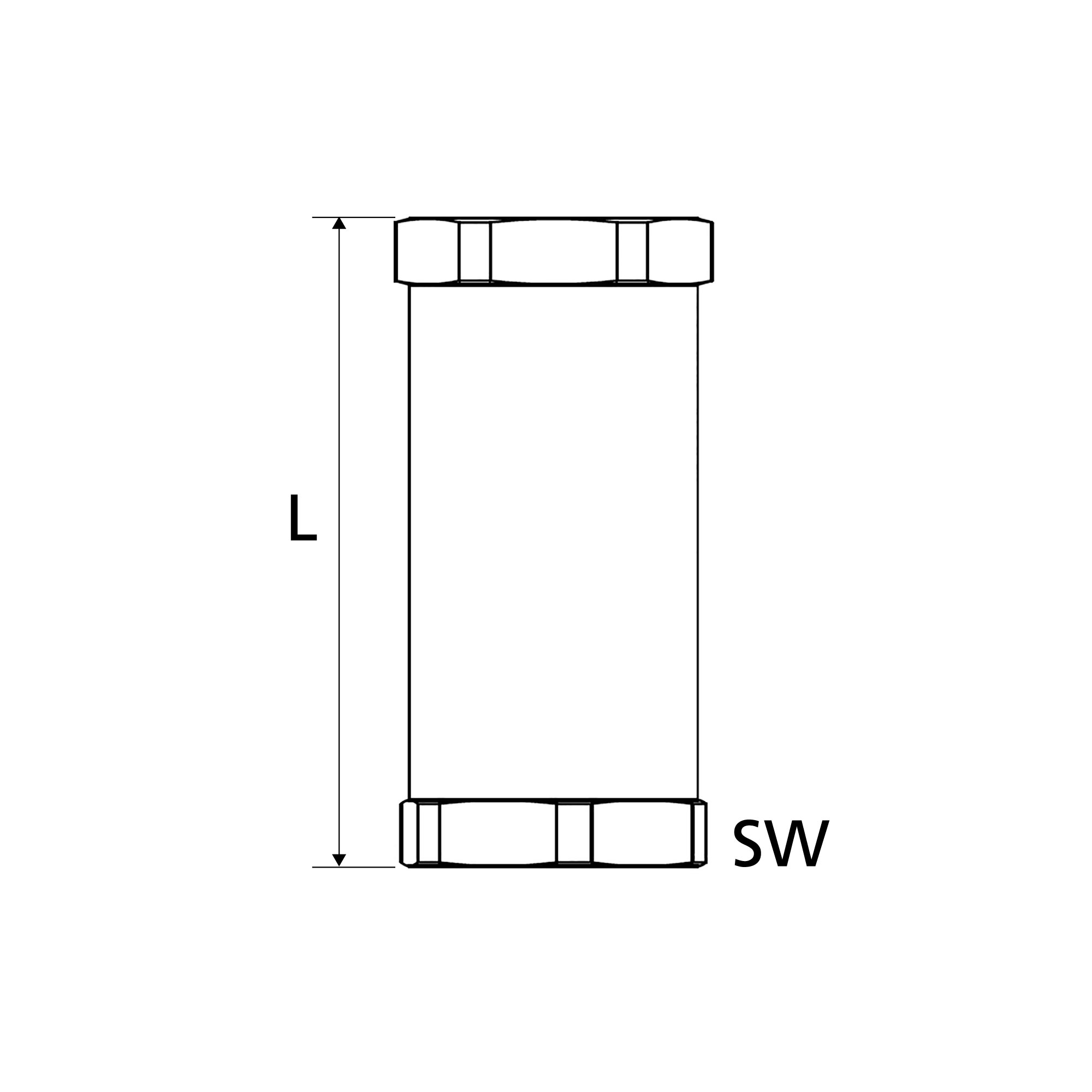 Schlauchbruchsicherung »Hose Guard«, Alu / Alu, G 1 IG/IG - Riegler 139079
