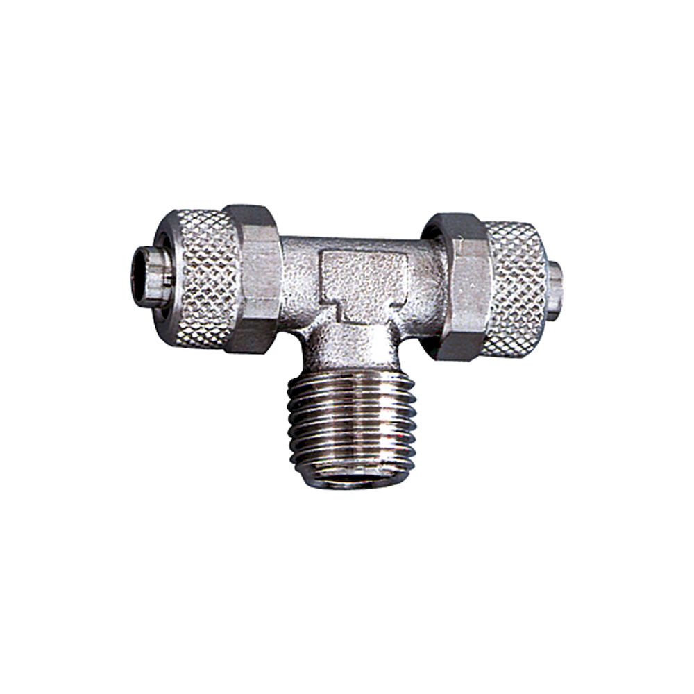 Riegler 110585.T screw-in fitting, R 1/8 o., for hose 4/2, nickel-plated brass