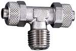 Riegler 110592.T screw-in fitting, R 1/4 o., for hose 10/8, nickel-plated brass