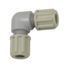 Riegler 110833.Angled hose fitting, for hose 6/8 mm, PA