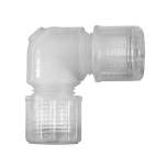 Riegler 110931.Angled hose fitting, for hose 4/6 mm, PFA