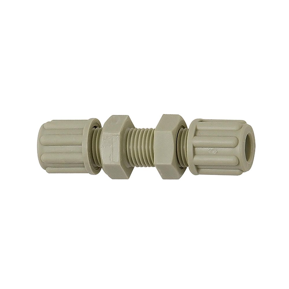 Riegler 110892. Gerade Schottverbindung, M10x1,0, für Schlauch 4/6 mm, SW 14, PP