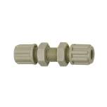 Riegler 110892.Straight bulkhead connector, M10x1, for hose 4/6 mm, AF 14, PP