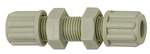 Riegler 110895.Straight bulkhead connector, M18x1.5, for hose 9/12 mm, AF 24, PP