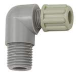 Riegler 110805.Angled screw-in fitting G 3/8 o., for hose 8/10 mm, PA