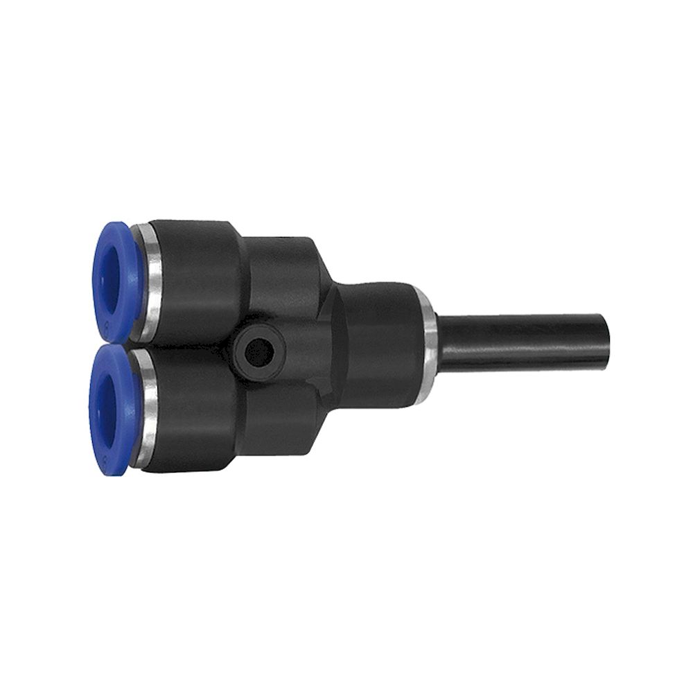 Riegler 125719. Y-Steckverbindung, Stecknippel 4 mm »Blaue Serie«, Schlauch-Ø 4