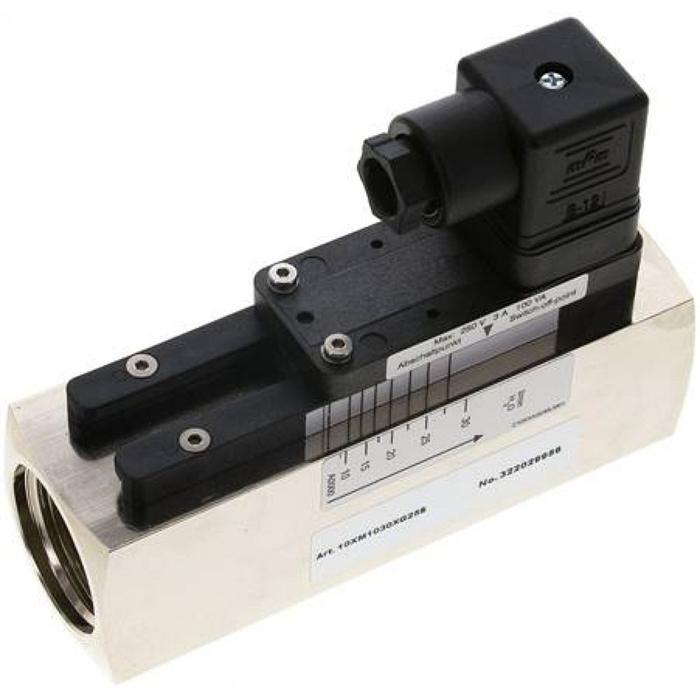 DWV 10-30 MSV-W Durchflusswächter G 1", 10-30 l/min, Messing vernickelt