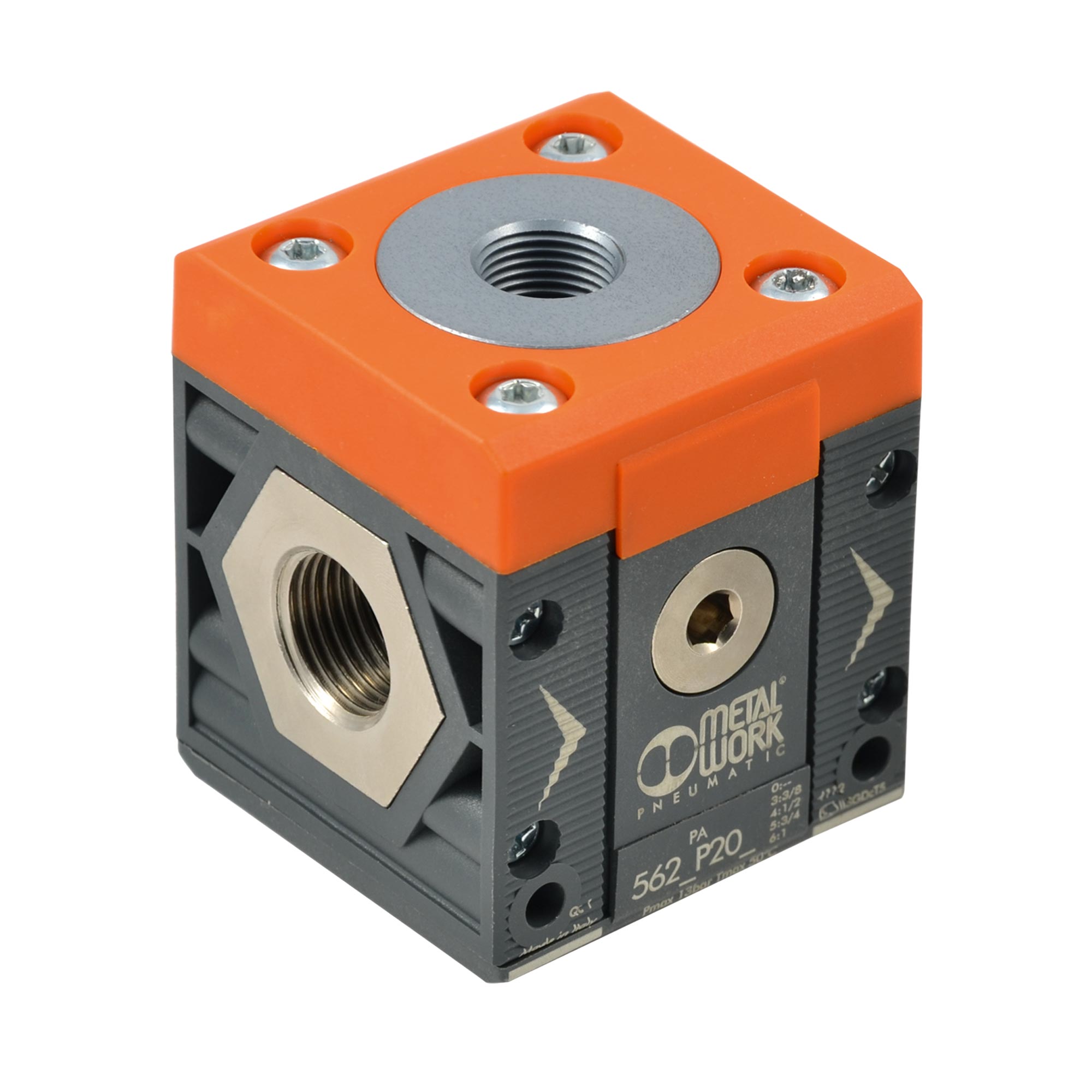 Luftabnahme 4-Wege »SYNTESI«, BG2, G 3/4, Abg. 1x G 3/8, 3x G 1/4 - Riegler 144900