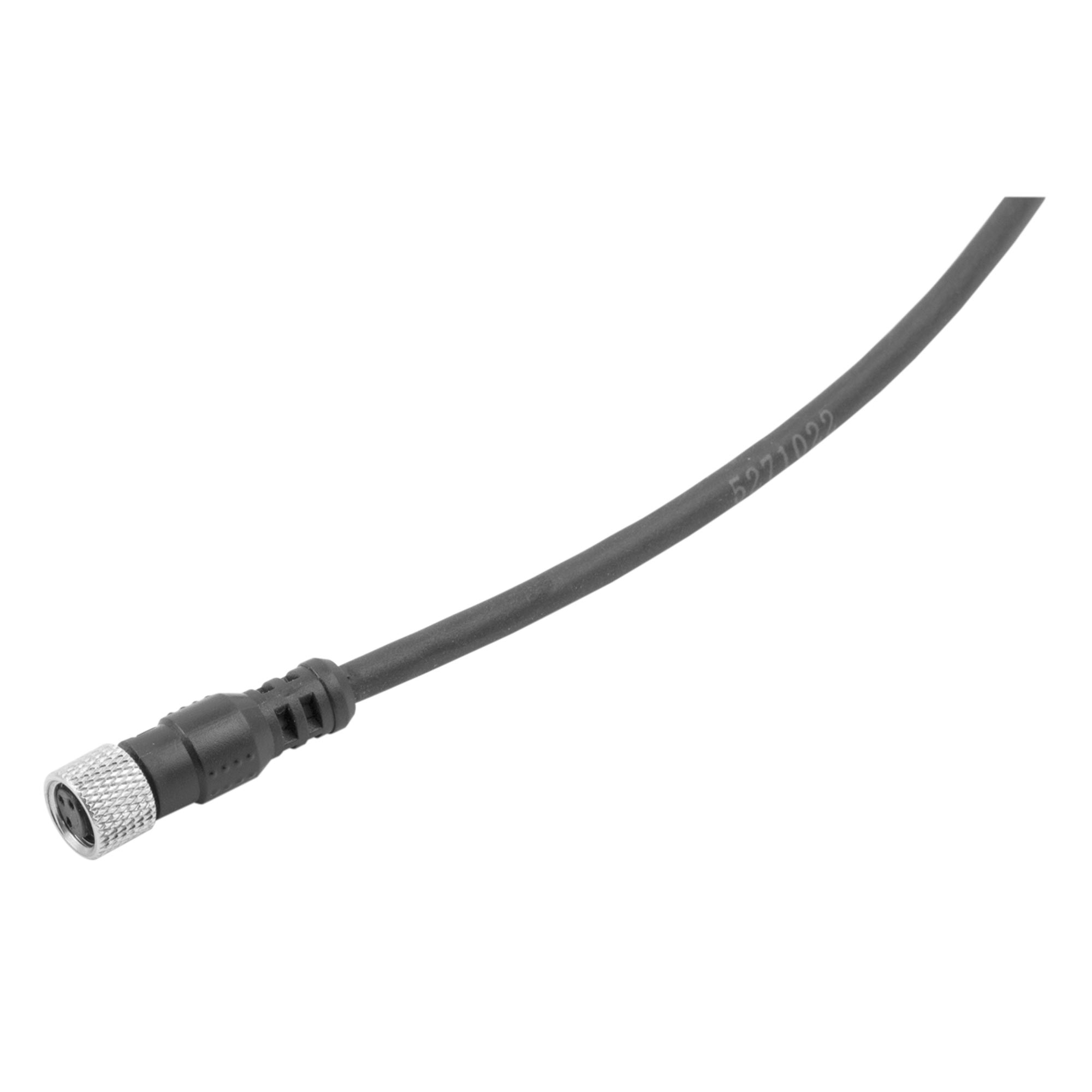 M8 socket, 3-pole, 1 m cable, High Flex CL6 - Riegler 145497