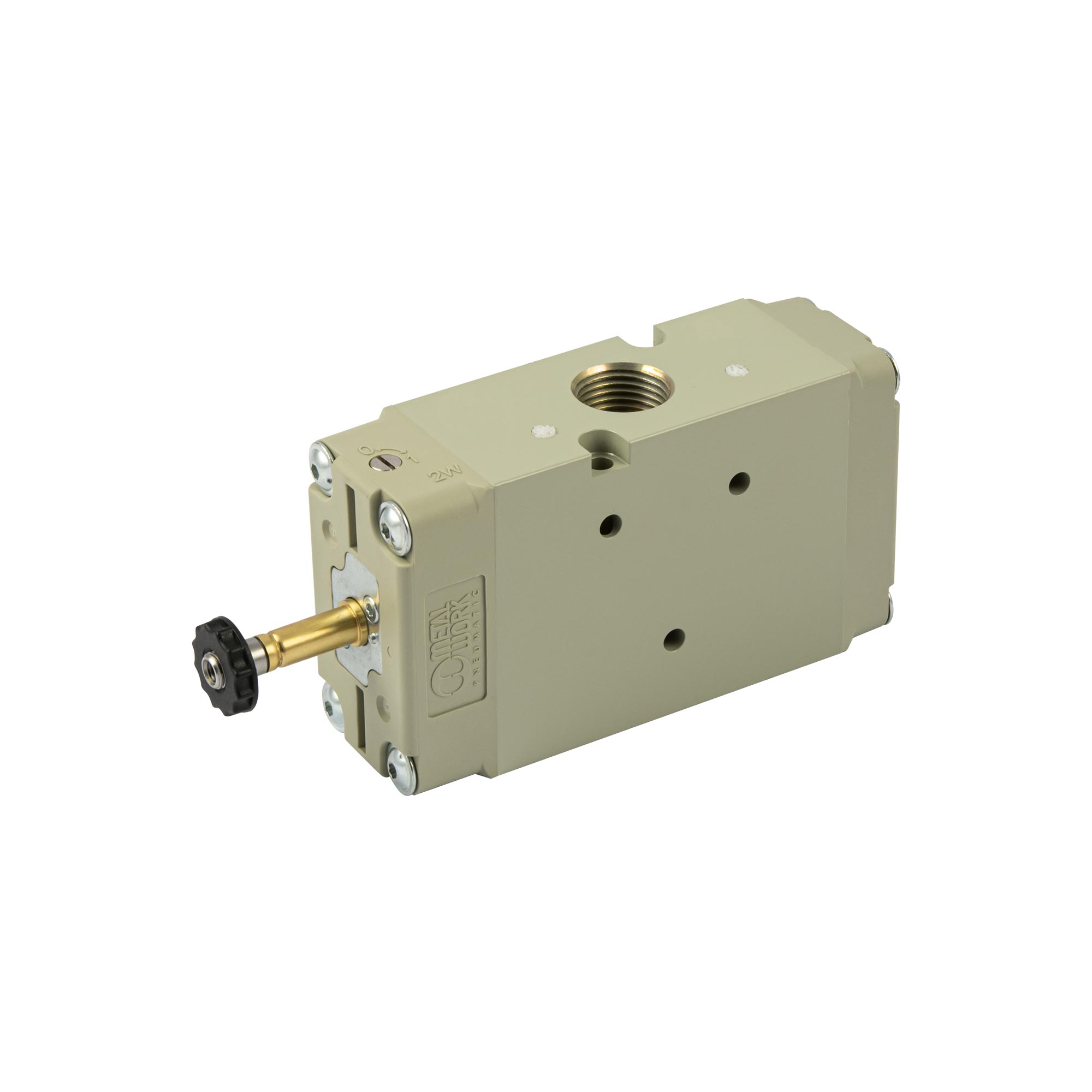 3/2-way valve, electropneumatic, monostable, G 1/2, NC - Riegler 145698