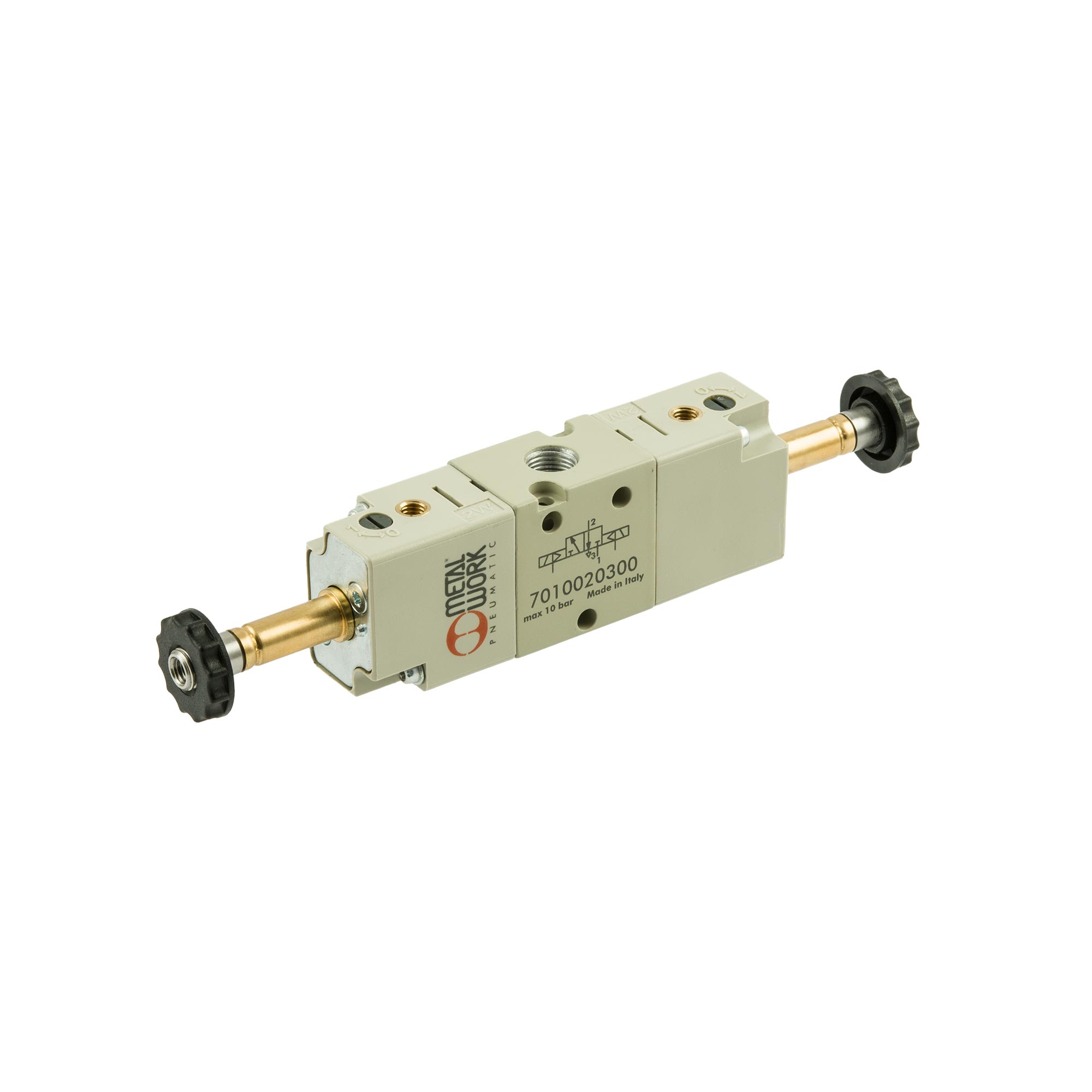 3/2-Wegeventil, elektropn., ext. Steuerluft, bistabil, G 1/8 - Riegler 147117