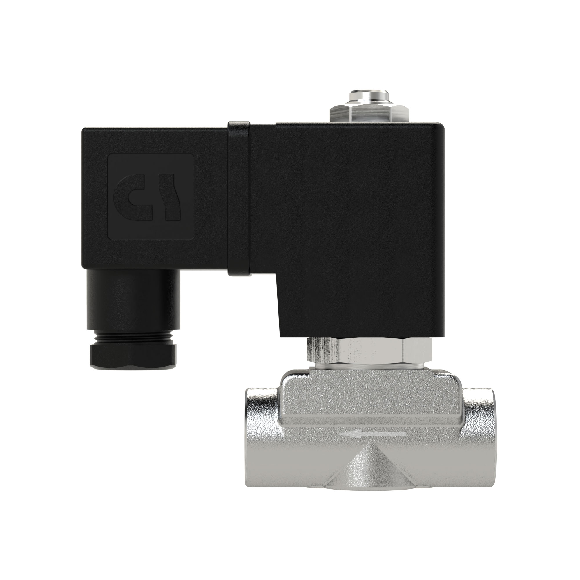 2/2 MV, NC, ES, G1/4, DN 4,0, PN 0-8, NBR, direktg., 24V DC - Riegler 146070