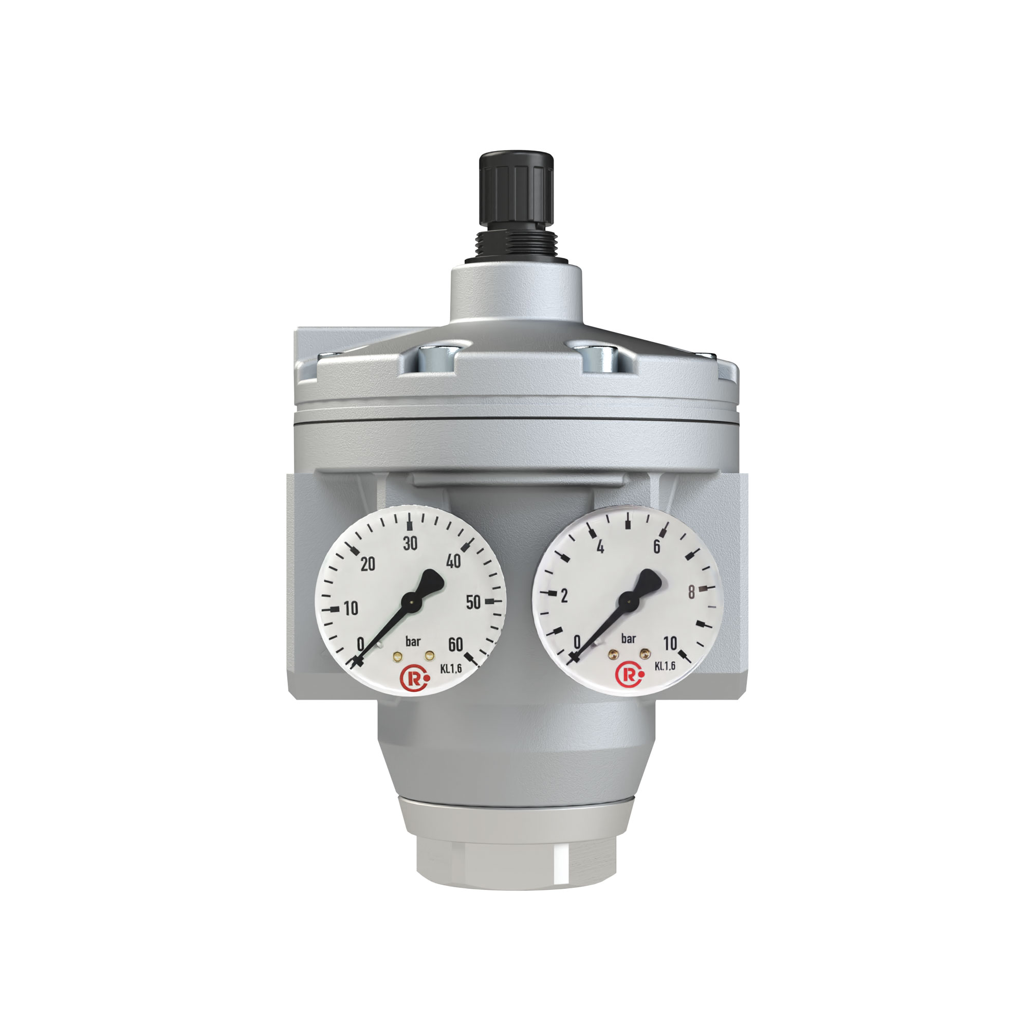 Large pressure regulator, 2 pressure gauges, G 2, 0.5 - 15 bar - Riegler 146278