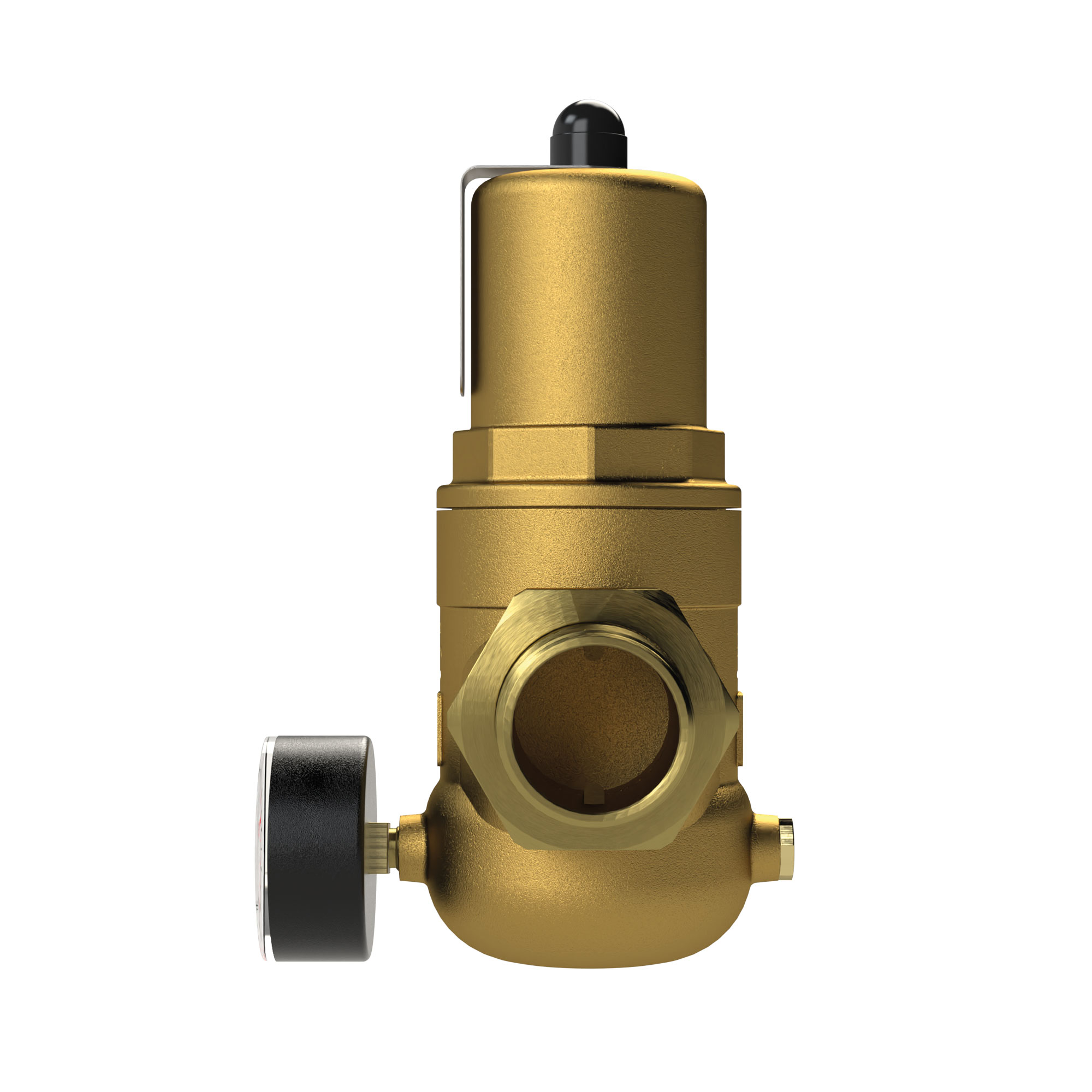 Pressure regulator f. pot. water, w. mano., R 1 1/2 ET, 1-8 bar - Riegler 146324