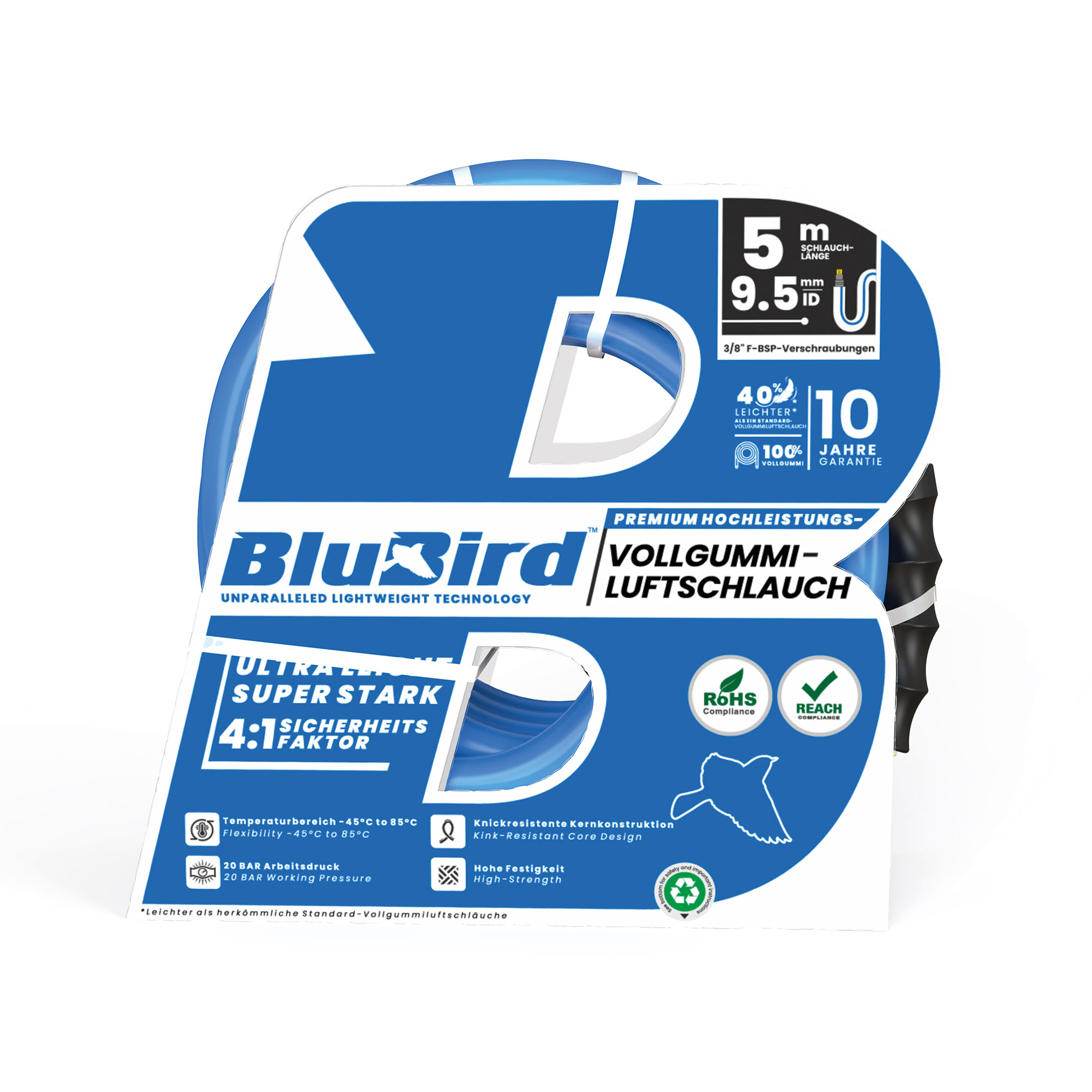 Werkstattschl.-Set »BluBird«, Schnellverschlusskpl., Ø15,5x9,5,5m - Riegler 149593