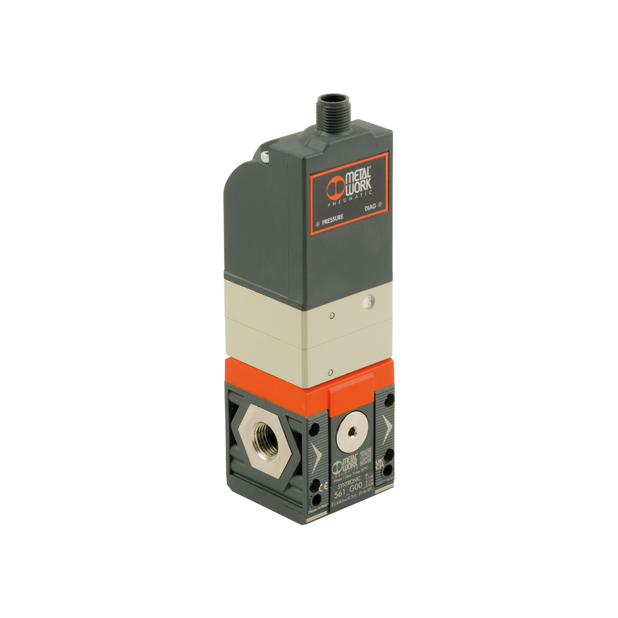 Prop. prec. regulator »SYNTRONIC«, size 1, G1/4, remote, 0…10 V - Riegler 146648