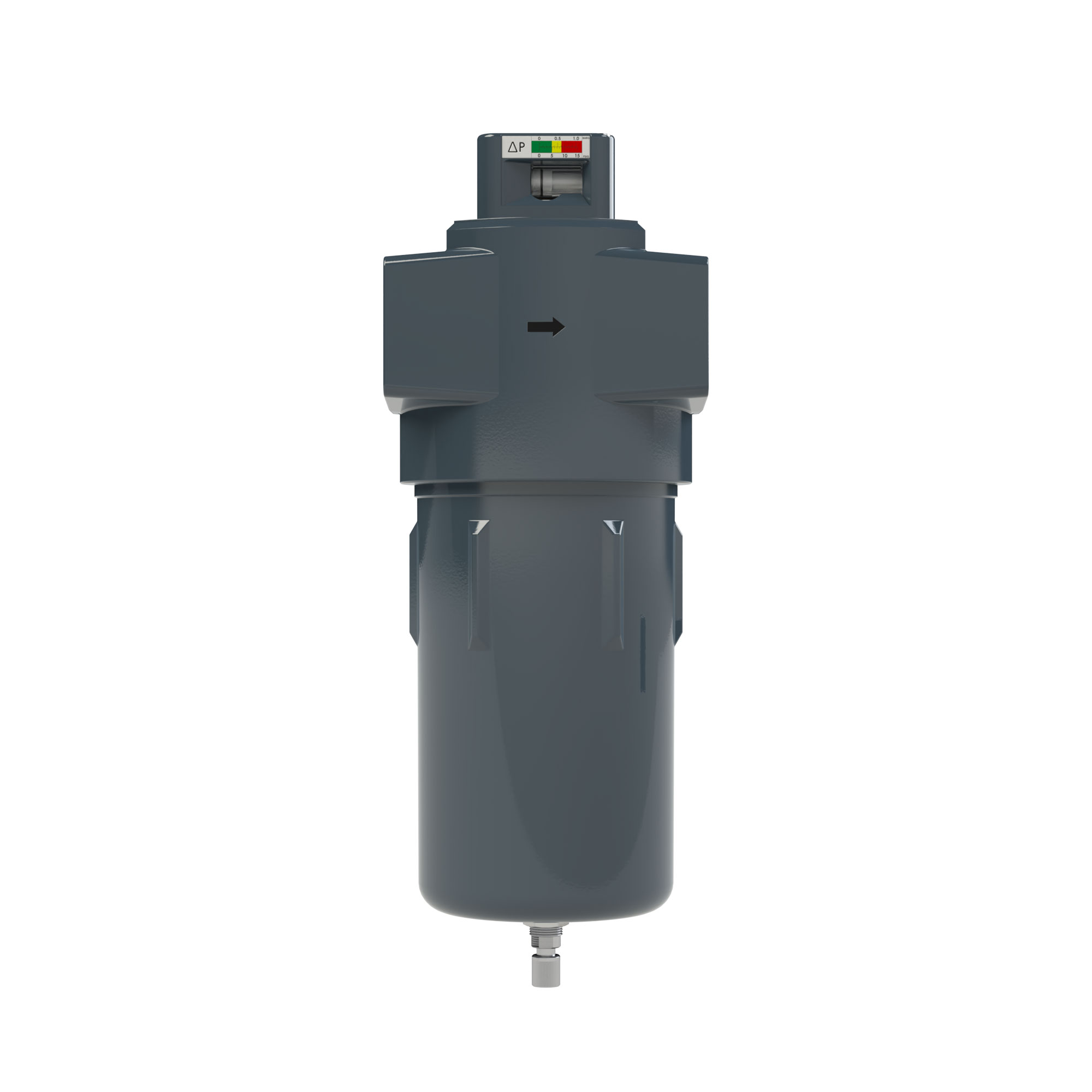 Microfilter with differential pressure gauge, 0.01 µm, G 1/2 - Riegler 146941