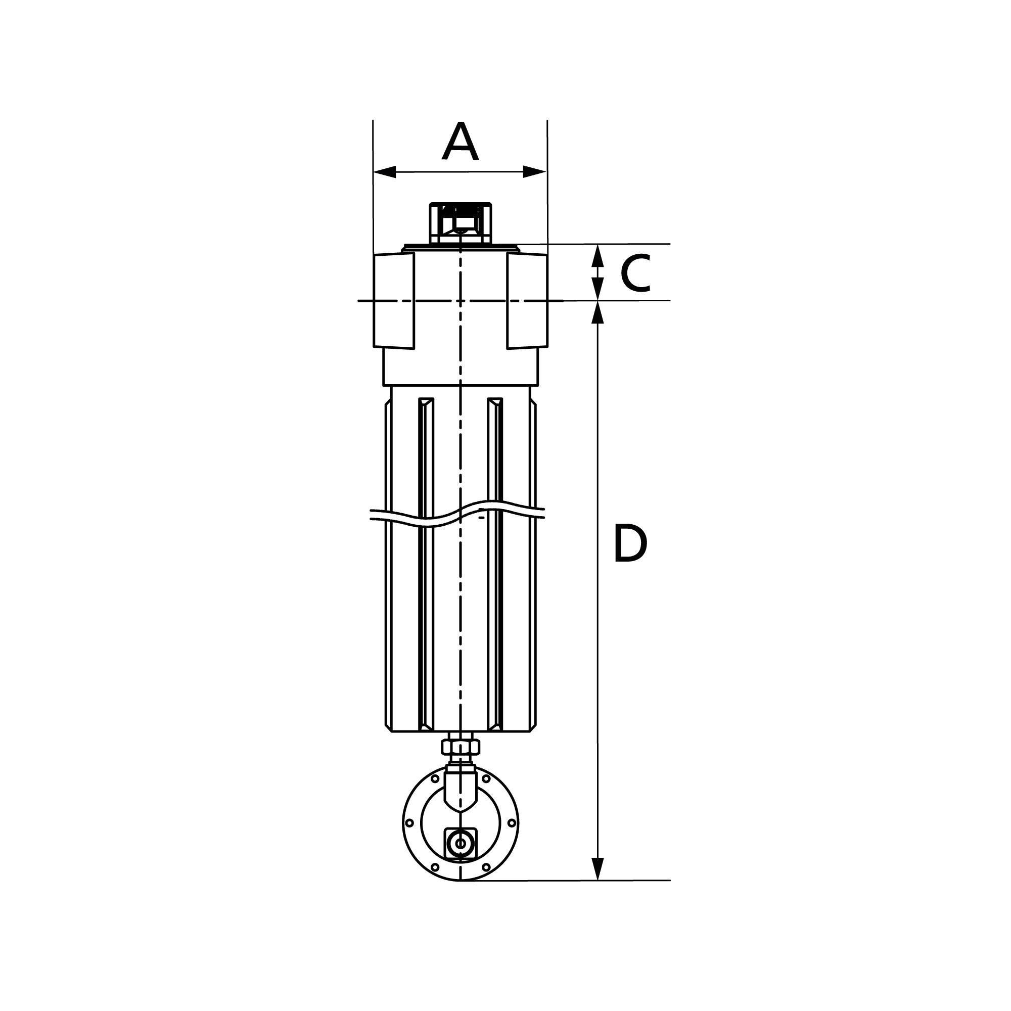 Pre-filter with differential pressure gauge, 1 µm, G 2 - Riegler 146931