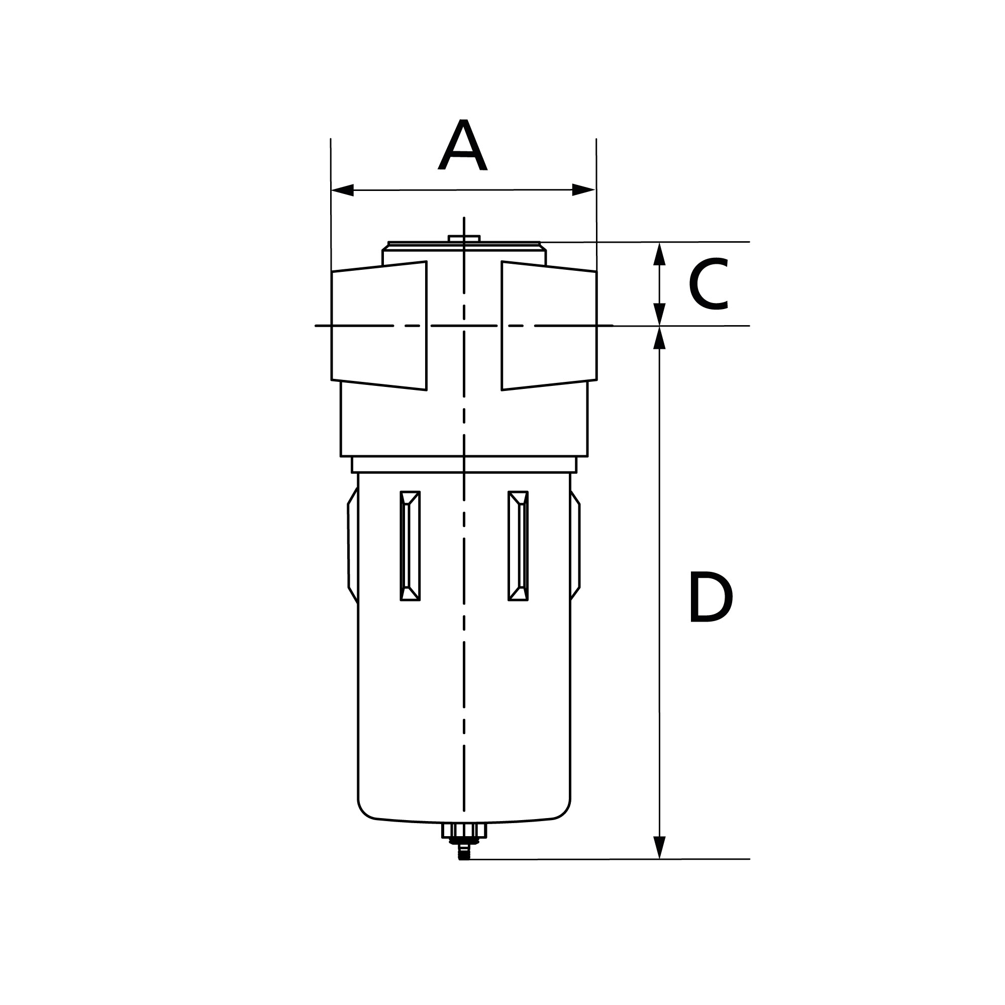Aktivkohlefilter o. Differenzdruckmanometer, 0,003 mg/m³, G 2 - Riegler 146966