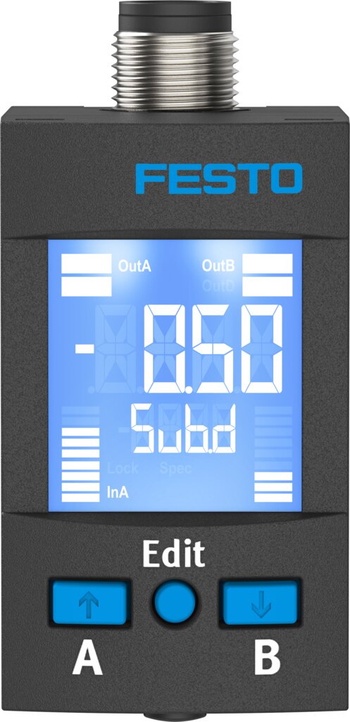 Drucksensor SPAU-P10R-W-Q6D-L-PNLK-PNVBA-M8U - Festo 593648