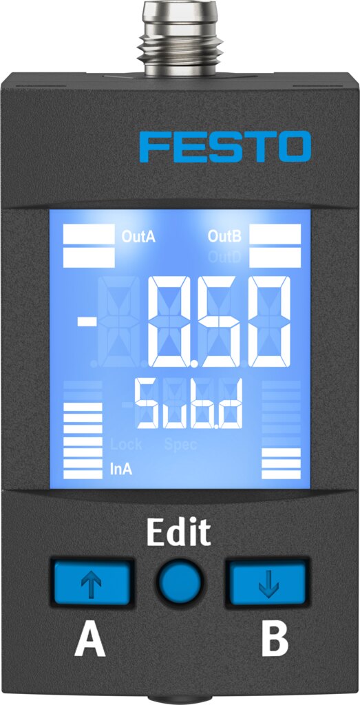 Drucksensor SPAU-V1R-H-Q6D-L-PNLK-PNVBA-M8U+2.5S - Festo 603988