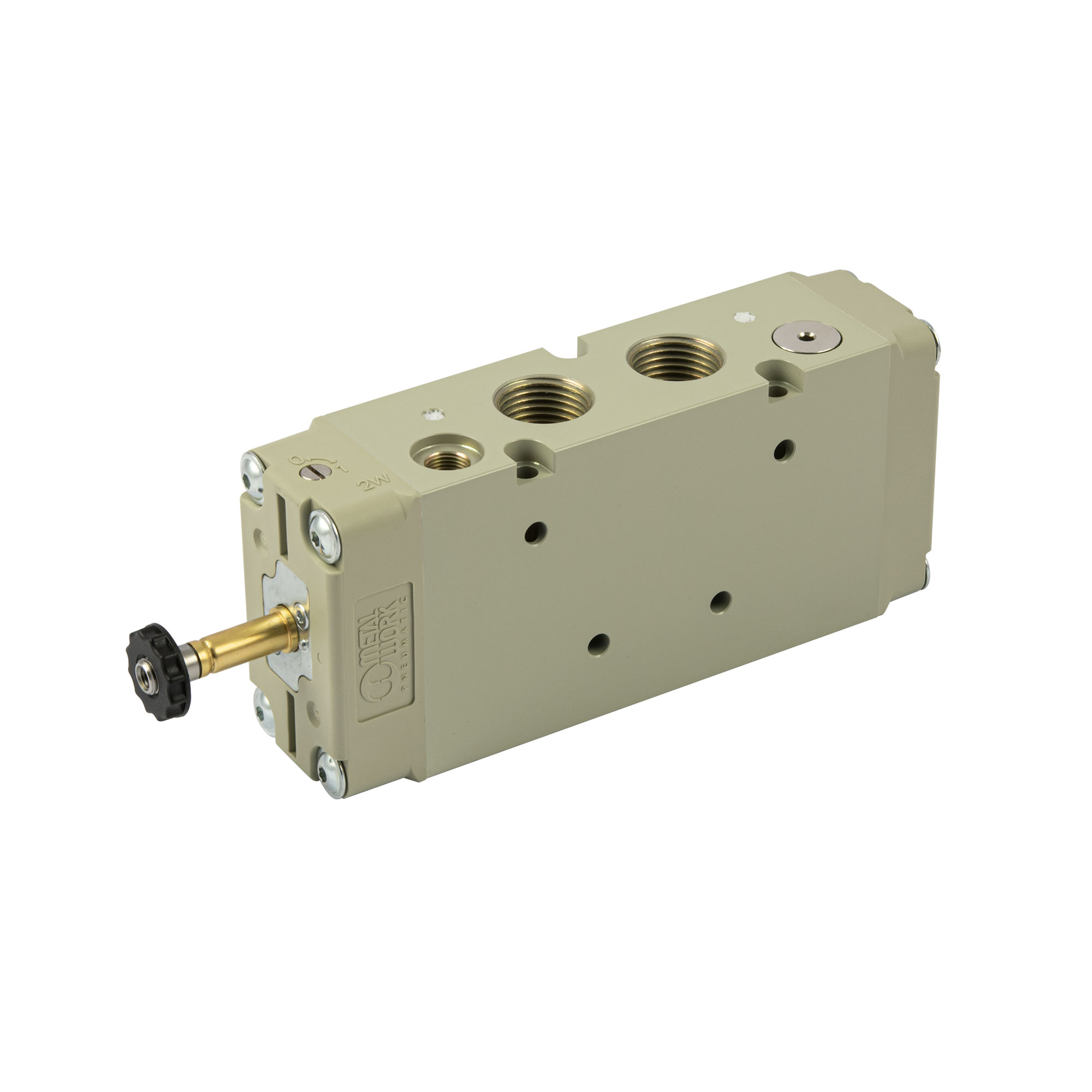 5/2-Wegeventil, elektropn., ext. Steuerluft, monostabil, G 1/2 - Riegler 147124
