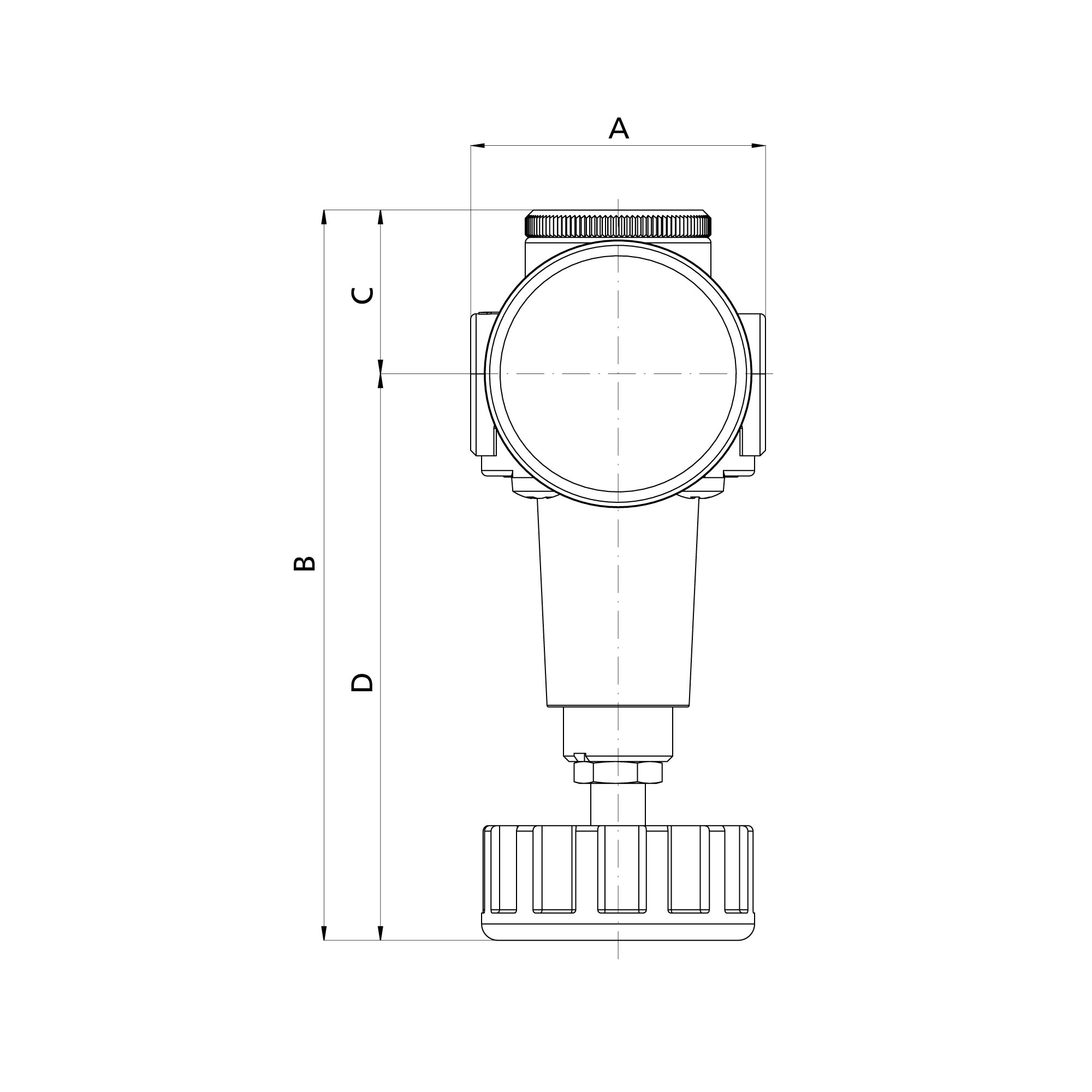 Constant pressure regulator, size 2, G 3/8, 0.1 - 3 bar - Riegler 147488