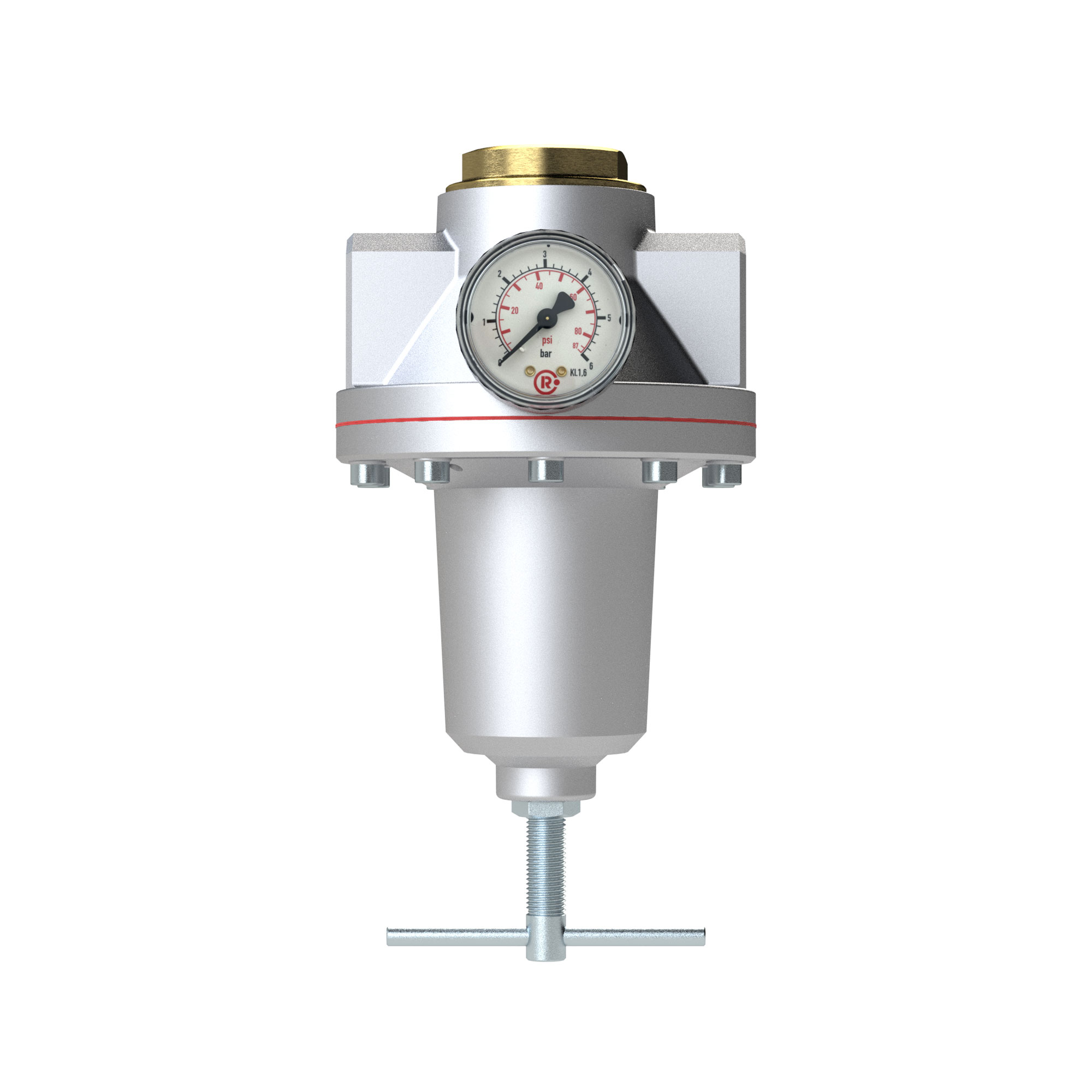 Constant pressure regulator, size 4, G 1, 0.2 - 6 bar - Riegler 147519