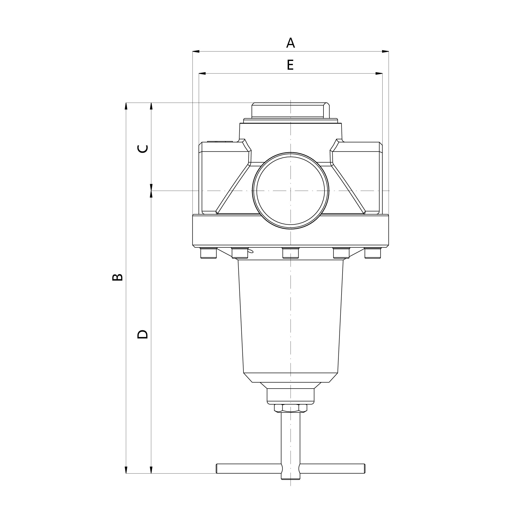Constant pressure regulator, size 4, G 1, 0.2 - 6 bar - Riegler 147519