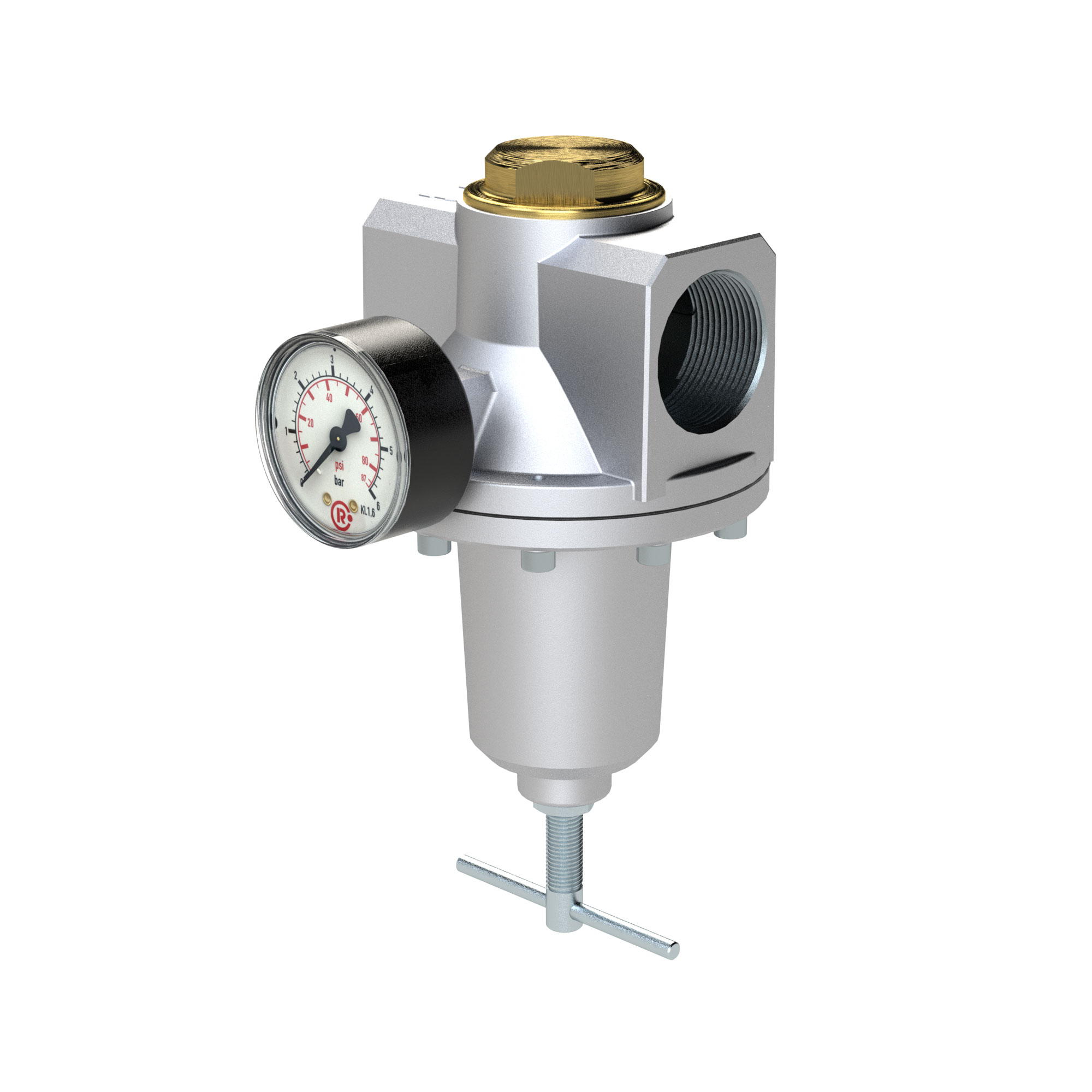 Constant pressure regulator, size 5, G 1 1/2, 0.2 - 6 bar - Riegler 147529