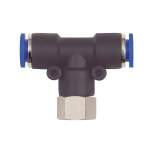 Riegler 109511.Push-in T-fitting »Blue Series«, rotating, G 1/8 i.