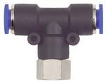 Riegler 109517.Push-in T-fitting »Blue Series«, rotating, G 1/4 i.
