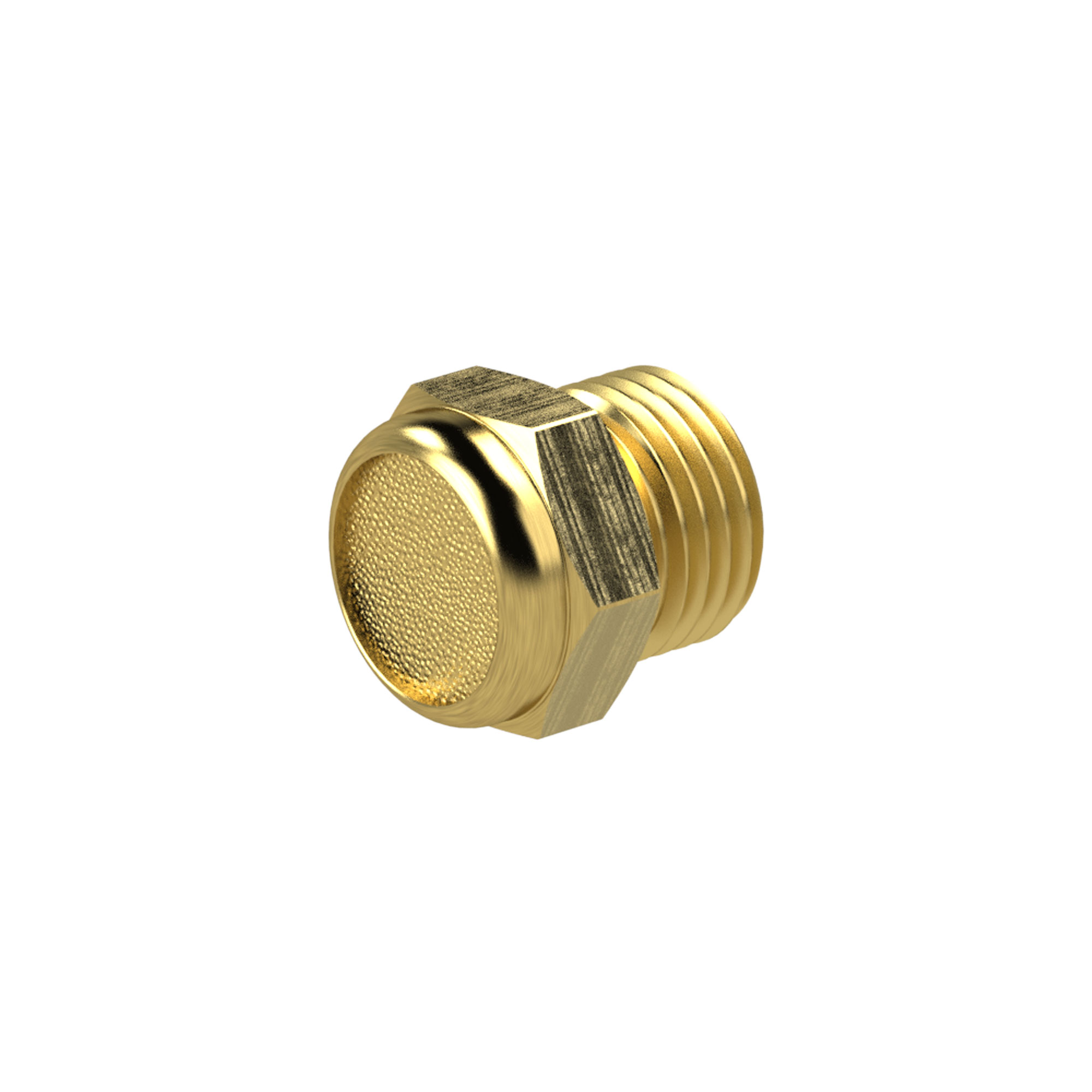 Sinterbronce-Schalldämpfer »multifix«/»FUTURA«, flach, G 1/4 a. - Riegler 148077